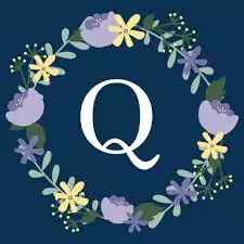 q letter images in heart